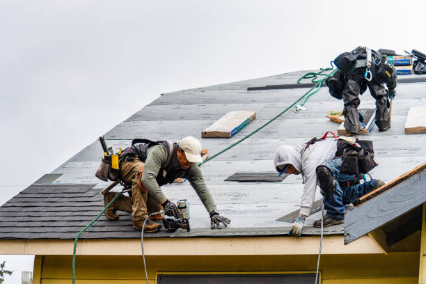 Professional Gutter Installation technician working in Letha, ID
